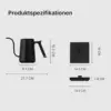 TIMEMORE Fish Smart - Bouilloire col de cygne 600 ml, 40-100 °C — 3 TIMEMORE Fish Smart - Bouilloire col de cygne 600 ml, 40-100 °C — 3