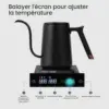 TIMEMORE Fish Smart - Bouilloire col de cygne 600 ml, 40-100 °C — 4 TIMEMORE Fish Smart - Bouilloire col de cygne 600 ml, 40-100 °C — 4