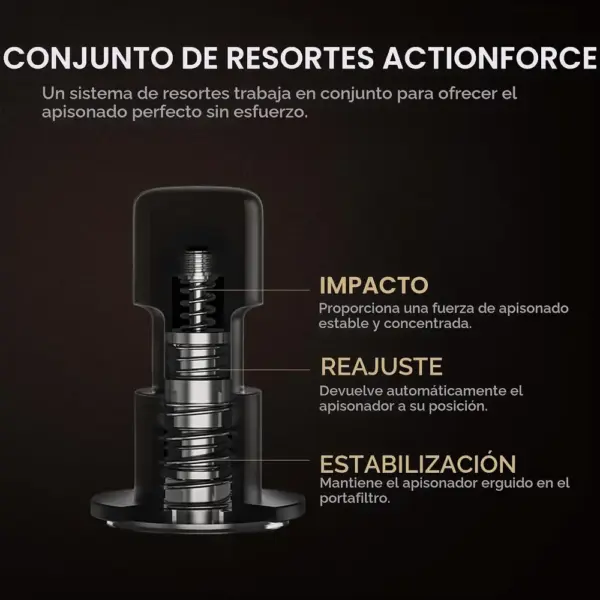 TIMEMORE Tamper 58 mm - Prensador de espresso de impacto con doble muelle — 2 TIMEMORE Tamper 58 mm - Prensador de espresso de impacto con doble muelle — 2