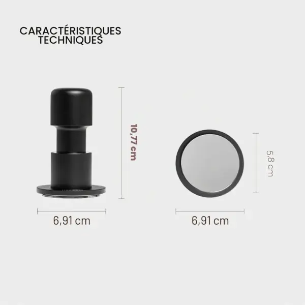 TIMEMORE Tamper 58 mm - Tamper espresso à ressort autonivelant — 2 TIMEMORE Tamper 58 mm - Tamper espresso à ressort autonivelant — 2