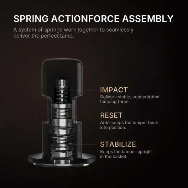 TIMEMORE Impulse Impact 58 mm - Pressino per espresso a molla — 2 TIMEMORE Impulse Impact 58 mm - Pressino per espresso a molla — 2