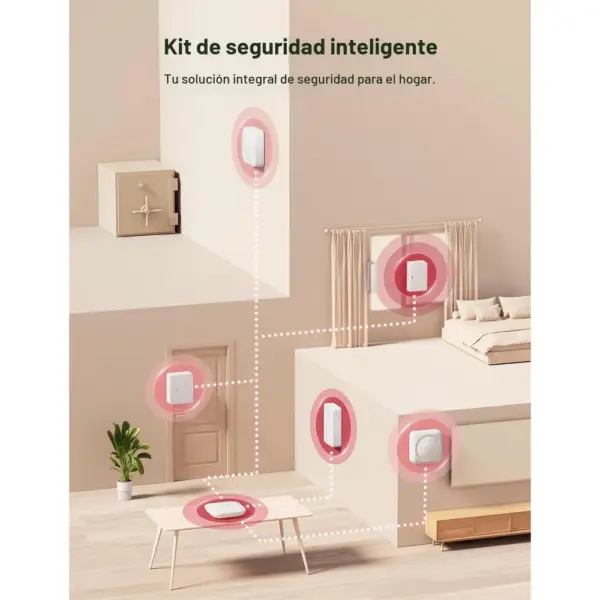 X-Sense AS08 - Kit de alarma para el hogar Wi-Fi de 8 piezas — 2 X-Sense AS08 - Kit de alarma para el hogar Wi-Fi de 8 piezas — 2
