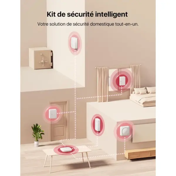 X-Sense AS08 - Kit alarme maison sans fil avec base SBS50 — 2 X-Sense AS08 - Kit alarme maison sans fil avec base SBS50 — 2