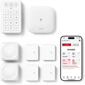 X-Sense AS08 - Kit allarme casa wireless con stazione base SBS50 — 1