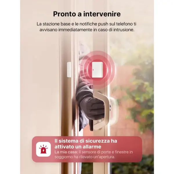X-Sense AS08 - Kit allarme casa wireless con stazione base SBS50 — 5 X-Sense AS08 - Kit allarme casa wireless con stazione base SBS50 — 5