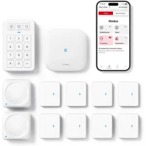 X-Sense AS12 - Smarte Alarmanlage mit 8 Tür- und Fenstersensoren, 12er-Set — 1