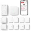 X-Sense AS12 - Kit alarme maison sans fil avec base SBS50, 8 capteurs d’ouverture — 1 X-Sense AS12 - Kit alarme maison sans fil avec base SBS50, 8 capteurs d’ouverture — 1