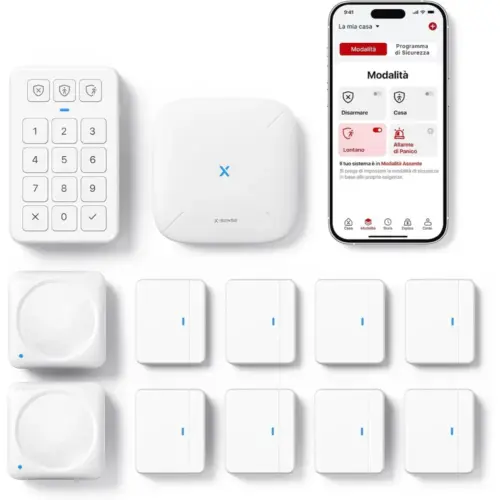 X-Sense AS12 - Kit allarme casa wireless 12 pezzi con base SBS50 — 1 X-Sense AS12 - Kit allarme casa wireless 12 pezzi con base SBS50 — 1
