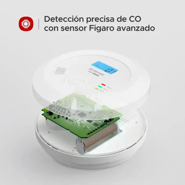 X-Sense CO03B - Detector de monóxido de carbono con pantalla, vida útil de 10 años — 4 X-Sense CO03B - Detector de monóxido de carbono con pantalla, vida útil de 10 años — 4