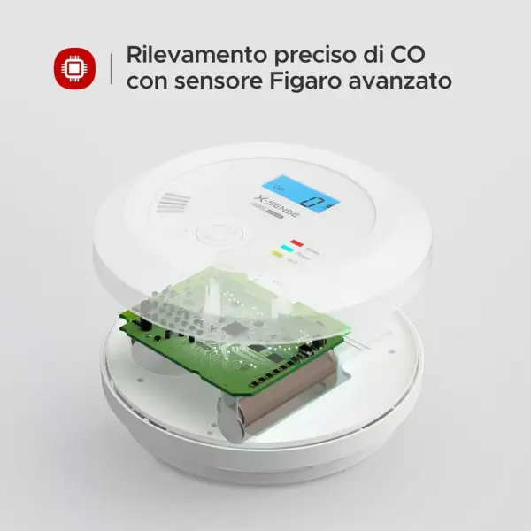 X-Sense CO03B - Rilevatore di monossido di carbonio con display retroilluminato — 4 X-Sense CO03B - Rilevatore di monossido di carbonio con display retroilluminato — 4
