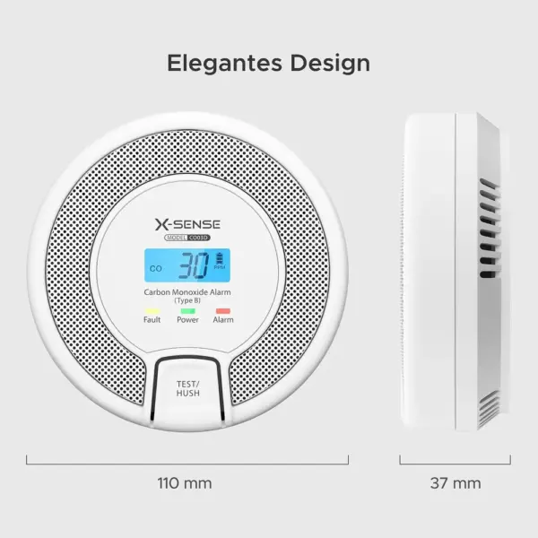 X-Sense CO03D - CO-Melder mit Digitalanzeige, EN 50291 — 5 X-Sense CO03D - CO-Melder mit Digitalanzeige, EN 50291 — 5
