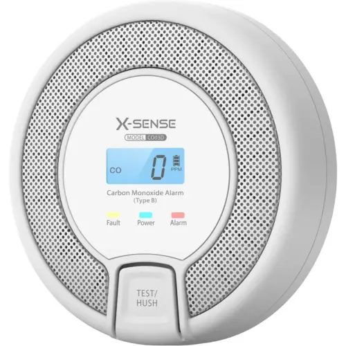 X-Sense CO03D - Detector de monóxido de carbono con pantalla, pilas AA — 1 X-Sense CO03D - Detector de monóxido de carbono con pantalla, pilas AA — 1