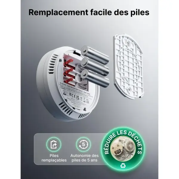 X-Sense CO03D - Détecteur de monoxyde de carbone autonome, capteur 10 ans — 3 X-Sense CO03D - Détecteur de monoxyde de carbone autonome, capteur 10 ans — 3