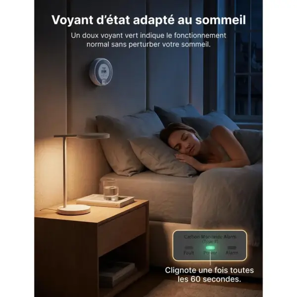 X-Sense CO03D - Détecteur de monoxyde de carbone autonome, capteur 10 ans — 5 X-Sense CO03D - Détecteur de monoxyde de carbone autonome, capteur 10 ans — 5