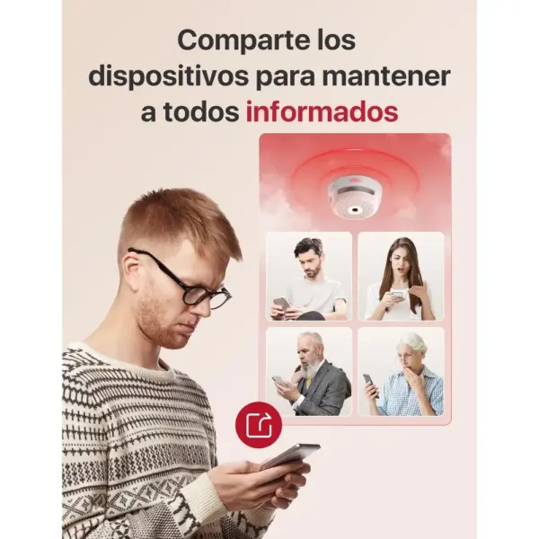 X-Sense FS31 - Kit de 3 detectores de humo interconectados con estación base SBS50 — 5 X-Sense FS31 - Kit de 3 detectores de humo interconectados con estación base SBS50 — 5