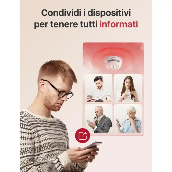 X-Sense FS31 - Kit 3 rilevatori di fumo interconnessi con base SBS50 — 4 X-Sense FS31 - Kit 3 rilevatori di fumo interconnessi con base SBS50 — 4