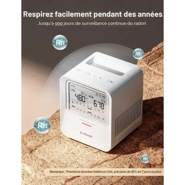X-Sense XR0B-SR - Détecteur de radon autonome avec alertes — 3 X-Sense XR0B-SR - Détecteur de radon autonome avec alertes — 3