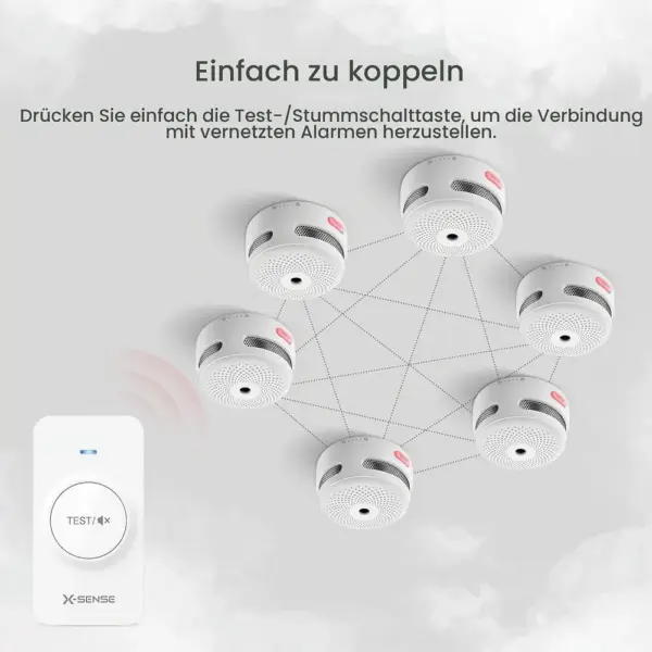 X-Sense RC01 - Fernbedienung für funkvernetzte X-Sense Melder — 2 X-Sense RC01 - Fernbedienung für funkvernetzte X-Sense Melder — 2