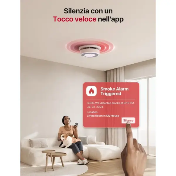 X-Sense SC06-WX - Rilevatore di fumo e CO Wi-Fi, senza base — 4 X-Sense SC06-WX - Rilevatore di fumo e CO Wi-Fi, senza base — 4