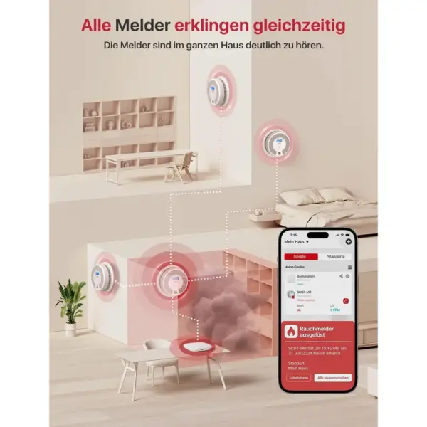 X-Sense SC07-MR - Vernetzter Rauch- und CO-Melder für die Basisstation SBS50 — 3 X-Sense SC07-MR - Vernetzter Rauch- und CO-Melder für die Basisstation SBS50 — 3
