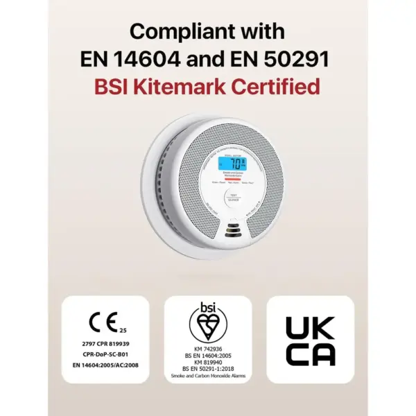 X-Sense SC07-MR - Interlinked smoke and CO alarm for the SBS50 base, single unit — 2 X-Sense SC07-MR - Interlinked smoke and CO alarm for the SBS50 base, single unit — 2