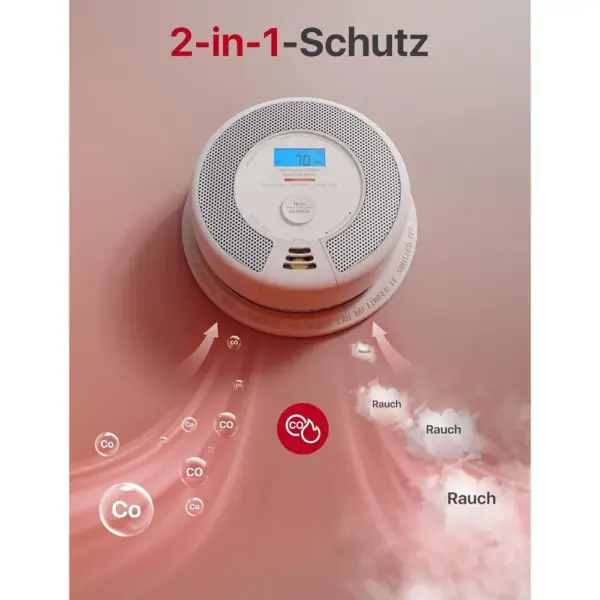 X-Sense SC07-WX - WLAN-Rauch- und Kohlenmonoxidmelder, 2er-Set — 2 X-Sense SC07-WX - WLAN-Rauch- und Kohlenmonoxidmelder, 2er-Set — 2