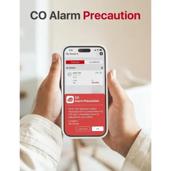 X-Sense SC07-WX - Wi-Fi smoke and CO alarm with app control, single unit — 5 X-Sense SC07-WX - Wi-Fi smoke and CO alarm with app control, single unit — 5