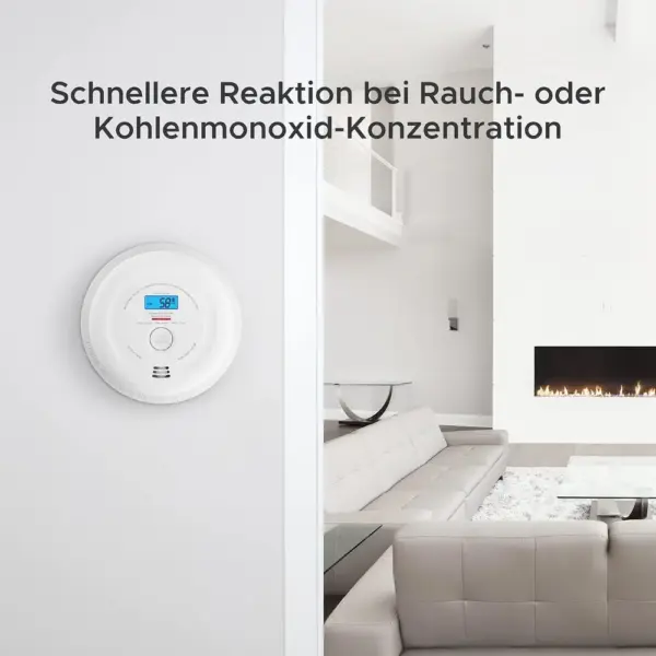 X-Sense SC08 - Rauch- und CO-Melder mit LCD und 10-Jahres-Batterie — 2 X-Sense SC08 - Rauch- und CO-Melder mit LCD und 10-Jahres-Batterie — 2