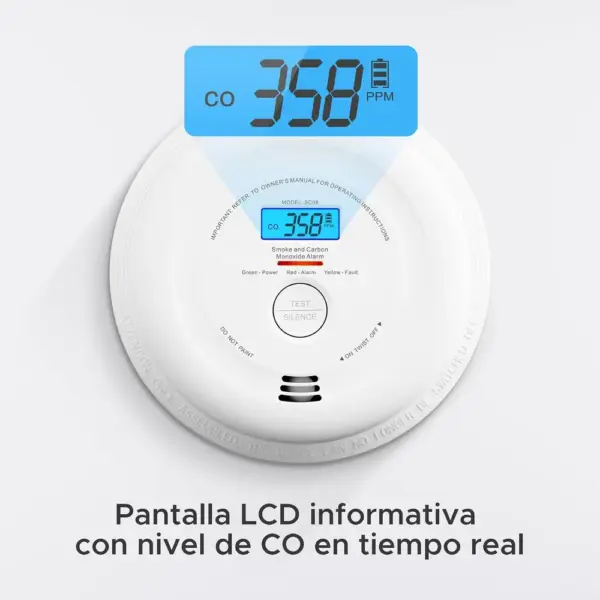 X-Sense SC08 - Detector de humo y monóxido de carbono con batería de 10 años — 3 X-Sense SC08 - Detector de humo y monóxido de carbono con batería de 10 años — 3