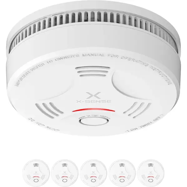 X-Sense SD11 - Rauchmelder mit 10-Jahres-Batterie, 5er-Set — 1 X-Sense SD11 - Rauchmelder mit 10-Jahres-Batterie, 5er-Set — 1