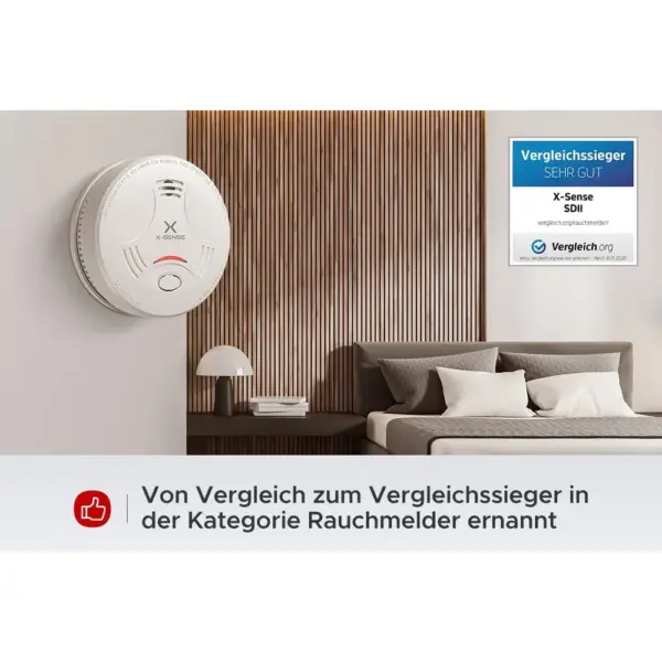 X-Sense SD11 - Rauchmelder mit 10-Jahres-Batterie, 5er-Set — 2 X-Sense SD11 - Rauchmelder mit 10-Jahres-Batterie, 5er-Set — 2