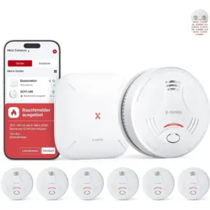 X-Sense SD11-MR61 - 6 smarte Rauchmelder mit Nachtmodus und Basisstation — 1