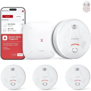 X-Sense SD11-MR31 - Kit of 3 interlinked smoke alarms with SBS50 base — 1