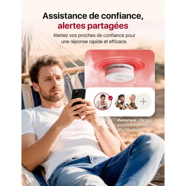 X-Sense SD11-MR61 - Kit détecteurs de fumée connectés avec base SBS50 — 5 X-Sense SD11-MR61 - Kit détecteurs de fumée connectés avec base SBS50 — 5