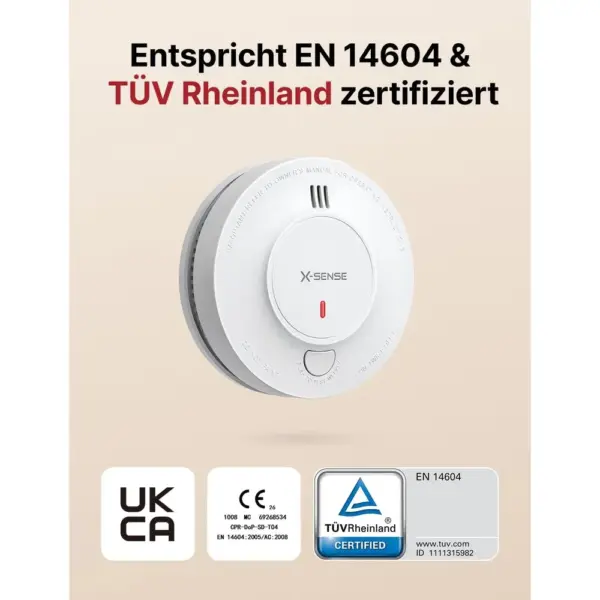 X-Sense SD19-MN61 - 6 smarte Rauchmelder mit 10-Jahres-Batterie und Basisstation — 2 X-Sense SD19-MN61 - 6 smarte Rauchmelder mit 10-Jahres-Batterie und Basisstation — 2