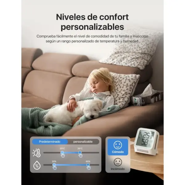 X-Sense STH0A - Termohigrómetros con pantalla LCD de 2,7 pulgadas, pack de 3 — 4 X-Sense STH0A - Termohigrómetros con pantalla LCD de 2,7 pulgadas, pack de 3 — 4