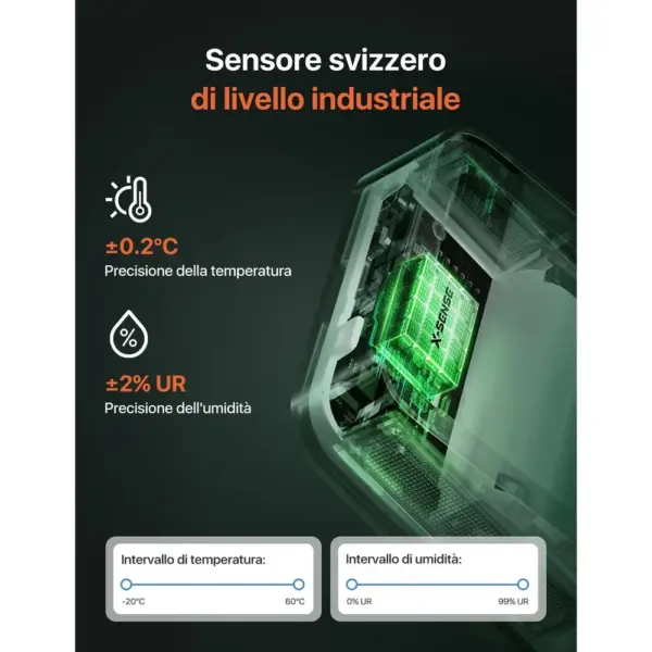 X-Sense STH0A - Termoigrometro con display LCD per base SBS50 — 4 X-Sense STH0A - Termoigrometro con display LCD per base SBS50 — 4