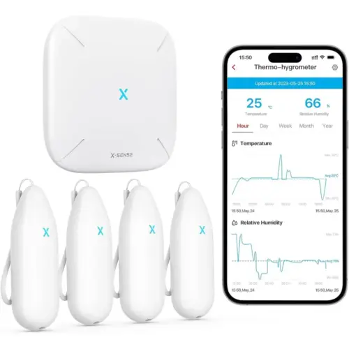 X-Sense STH55 - Thermo-hygrometer kit, 4 sensors and base station — 1 X-Sense STH55 - Thermo-hygrometer kit, 4 sensors and base station — 1