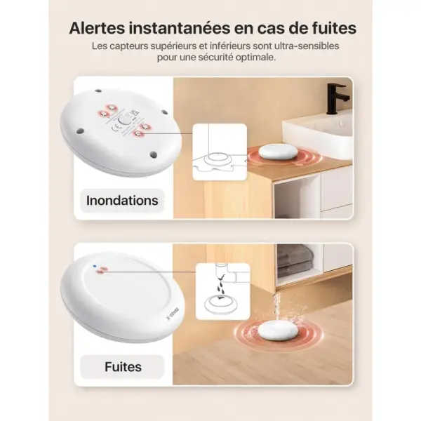 X-Sense SWS0A - Détecteur de fuite d’eau ultra-fin pour base SBS50 — 3 X-Sense SWS0A - Détecteur de fuite d’eau ultra-fin pour base SBS50 — 3