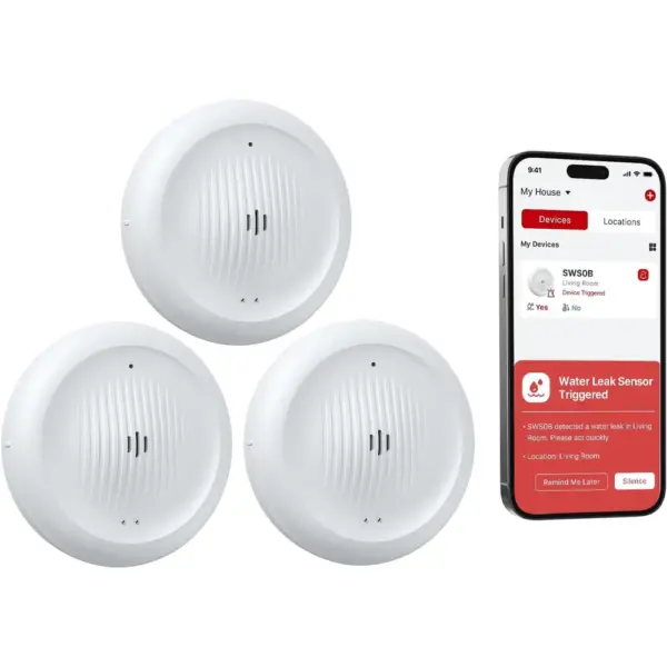 X-Sense SWS0B - Wi-Fi water leak and low temperature alarm, pack of 3 — 1 X-Sense SWS0B - Wi-Fi water leak and low temperature alarm, pack of 3 — 1