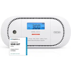 X-Sense XC01-R - Kohlenmonoxidmelder mit LCD und Spitzenwertspeicher — 1