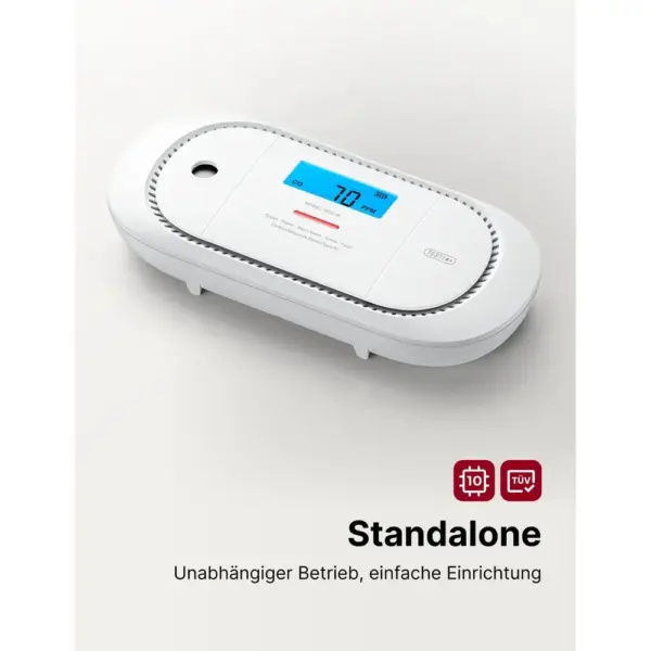 X-Sense XC01-R - Kohlenmonoxidmelder mit LCD und Spitzenwertspeicher — 2 X-Sense XC01-R - Kohlenmonoxidmelder mit LCD und Spitzenwertspeicher — 2