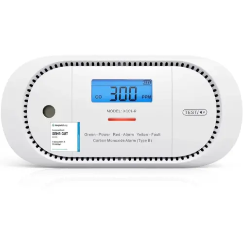 X-Sense XC01-R - CO alarm with LCD and peak memory, single unit — 1 X-Sense XC01-R - CO alarm with LCD and peak memory, single unit — 1