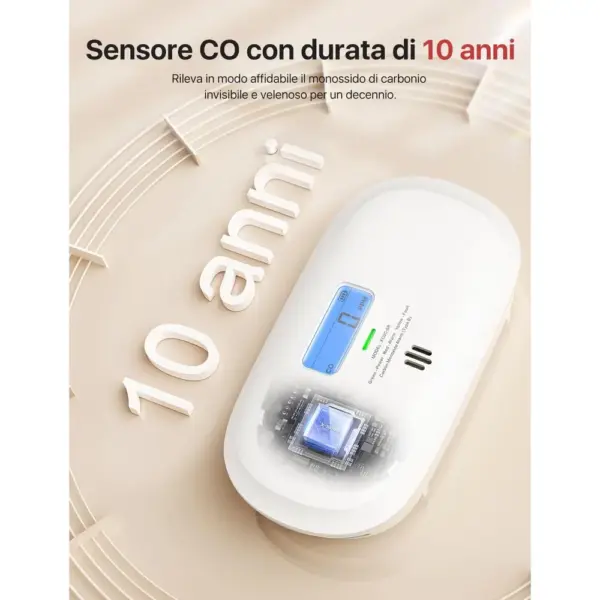 X-Sense XC0C-SR - Rilevatore di monossido di carbonio compatto da appoggio — 2 X-Sense XC0C-SR - Rilevatore di monossido di carbonio compatto da appoggio — 2