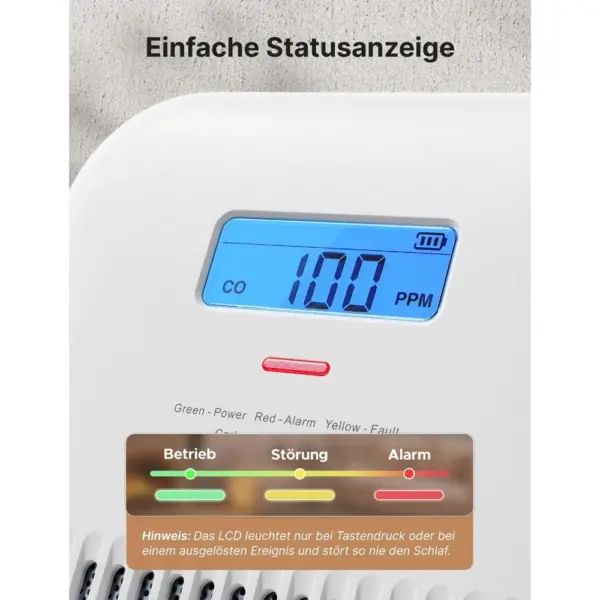 X-Sense XC0K-SN - Tragbarer CO-Melder mit 10-Jahres-Batterie — 3 X-Sense XC0K-SN - Tragbarer CO-Melder mit 10-Jahres-Batterie — 3