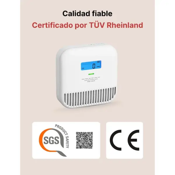 X-Sense XC0K-SN - Detector de monóxido de carbono con batería integrada y pantalla — 2 X-Sense XC0K-SN - Detector de monóxido de carbono con batería integrada y pantalla — 2