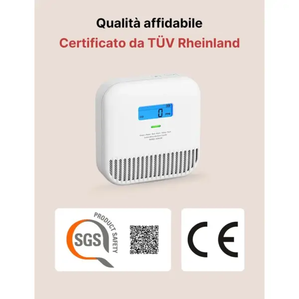 X-Sense XC0K-SN - Rilevatore di monossido di carbonio portatile, batteria 10 anni — 2 X-Sense XC0K-SN - Rilevatore di monossido di carbonio portatile, batteria 10 anni — 2