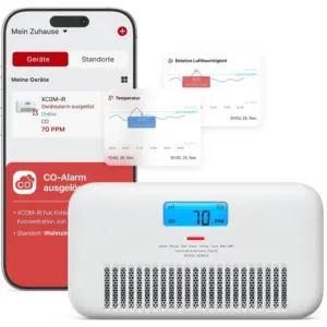 X-Sense XC0M-iR - WLAN-CO-Melder mit Sprachalarm, Temperatur und Luftfeuchte — 1