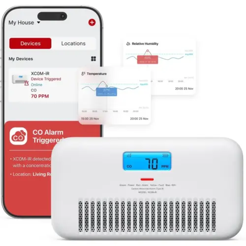 X-Sense XC0M-iR - Wi-Fi CO alarm with voice alerts, temperature and humidity — 1 X-Sense XC0M-iR - Wi-Fi CO alarm with voice alerts, temperature and humidity — 1
