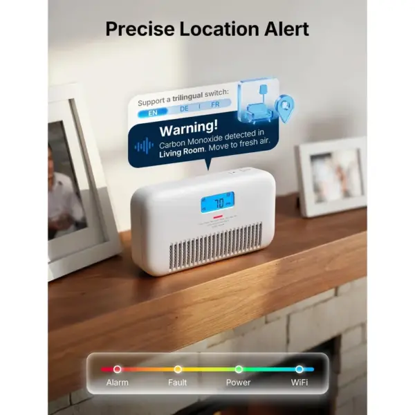 X-Sense XC0M-iR - Wi-Fi CO alarm with voice alerts, temperature and humidity — 3 X-Sense XC0M-iR - Wi-Fi CO alarm with voice alerts, temperature and humidity — 3